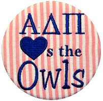 Blue & Red Owls - Red Seersucker