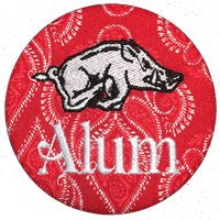 Arkansas Alum - Red Paisley