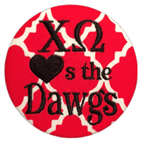 Red & Black Bulldogs - Quatrefoil