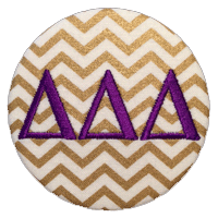 Purple & Gold - Metallic Chevron