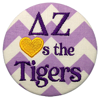 Purple & Gold Tigers - Purple Chevron