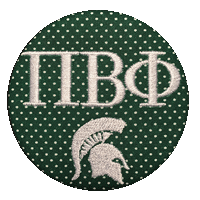 Green & White Spartans - Green Mini Dot