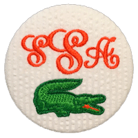 Orange & Blue - Monogram with Gator