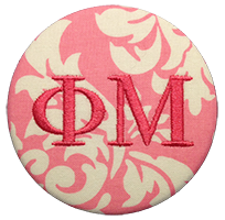 Phi Mu - Pink Damask