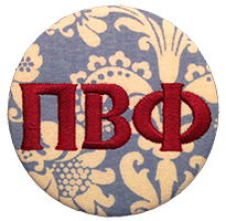 Pi Beta Phi - Blue Damask