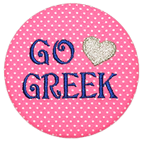 Go Greek - Pink Polka Dot