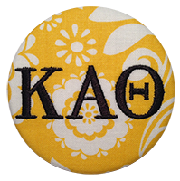 Kappa Alpha Theta - Yellow Paisley