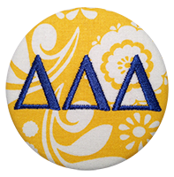 Delta Delta Delta - Yellow Paisley
