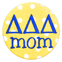 Delta Delta Delta - Yellow Polka Dot Mom