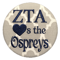 Navy & Grey Ospreys - Grey Quatrefoil