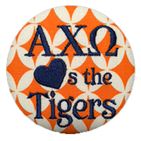 Orange & Navy Tigers - Orange Diamond