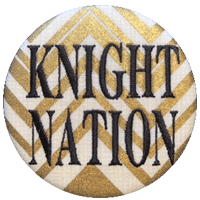 Black & Gold - Metallic Zig Zag Knight Nation