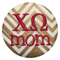 Sorority Mom - Metallic Zig Zag