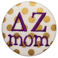 Sorority Mom - Metallic Polka Dot