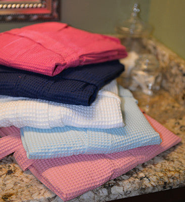 Monogrammed Robe - Waffle Weave